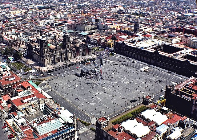 Zócalo, Ciudad de México. Imagen bajo licencia CCA-SA 2.0